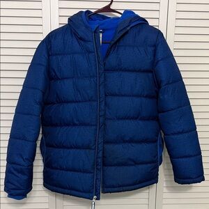 Faded Glory Blue Kids Puffer Jacket